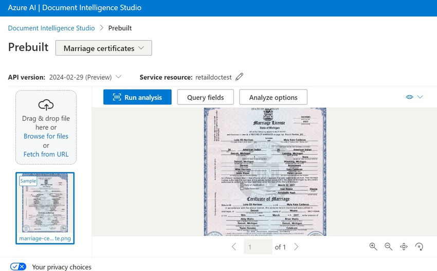 Click run analsis button